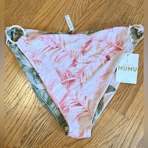 Show Me Your Mumu Venice Beach Reversible Bikini Bottom Majestic Palm High Leg